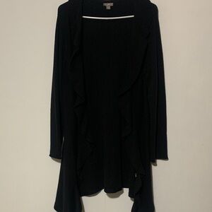 J. Jill Black Open Front Cardigan